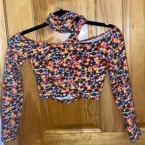 Off the shoulder floral top